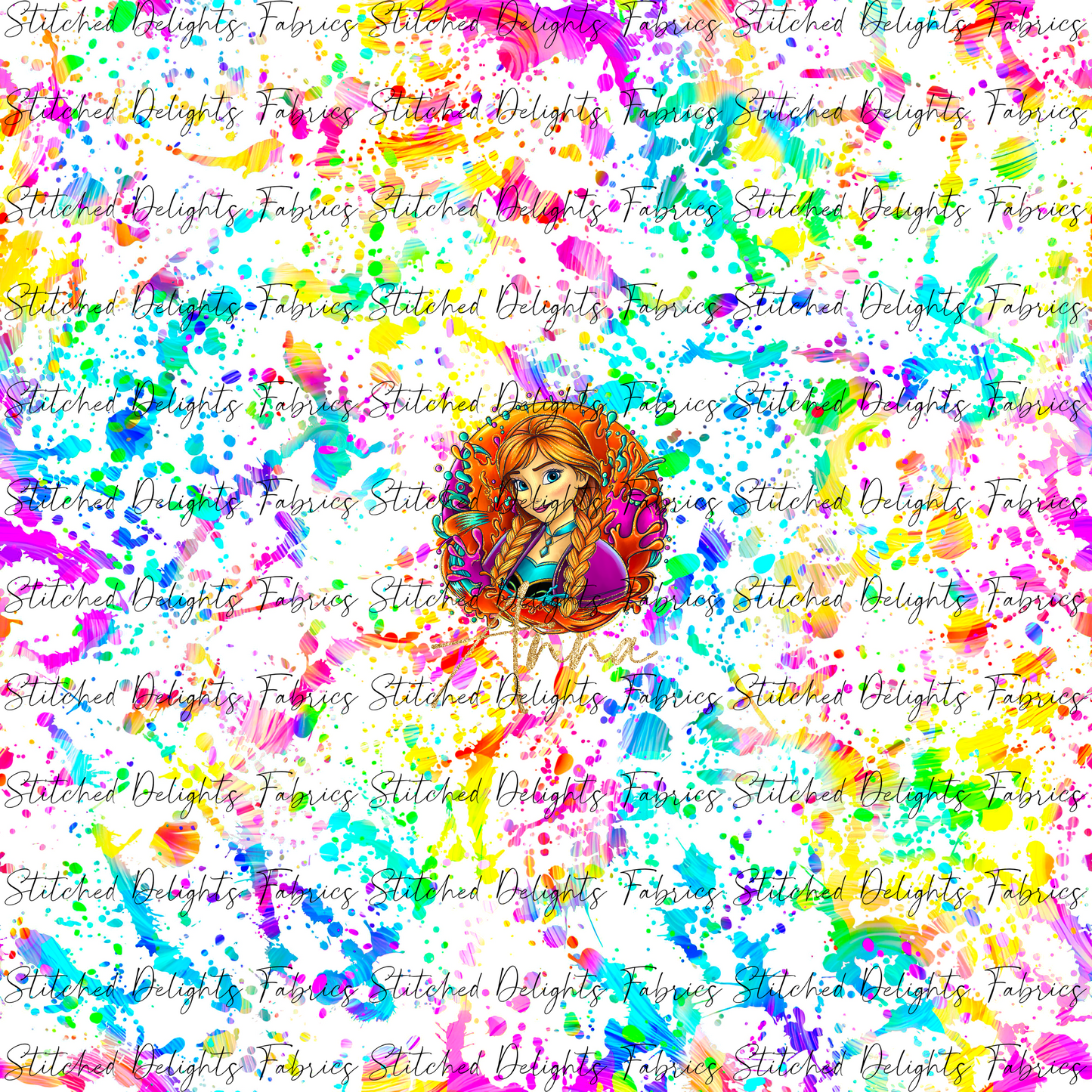 Princess Splatter Design 10 Panel 1