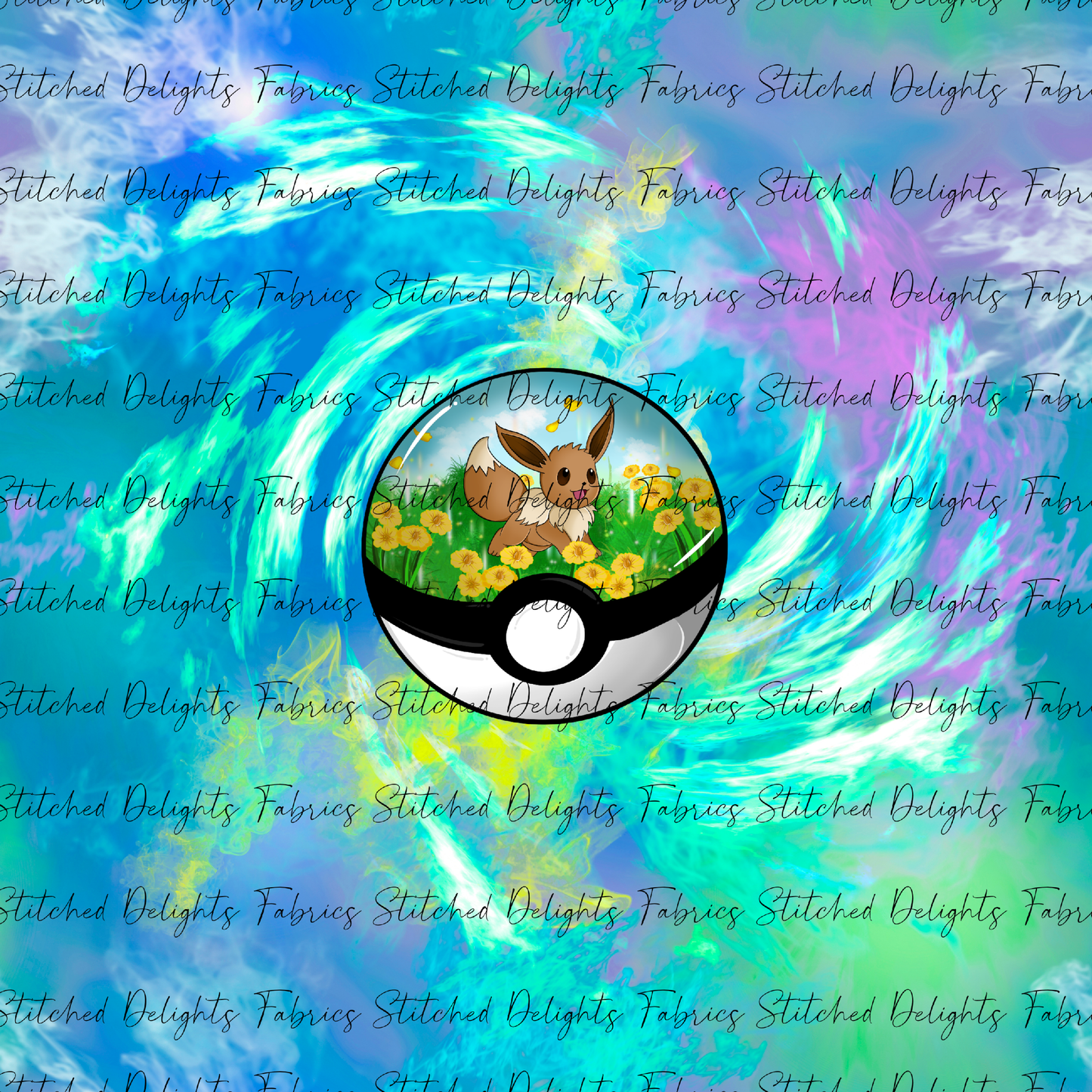 Poke Ball Habitats Eevee Swirls Panel
