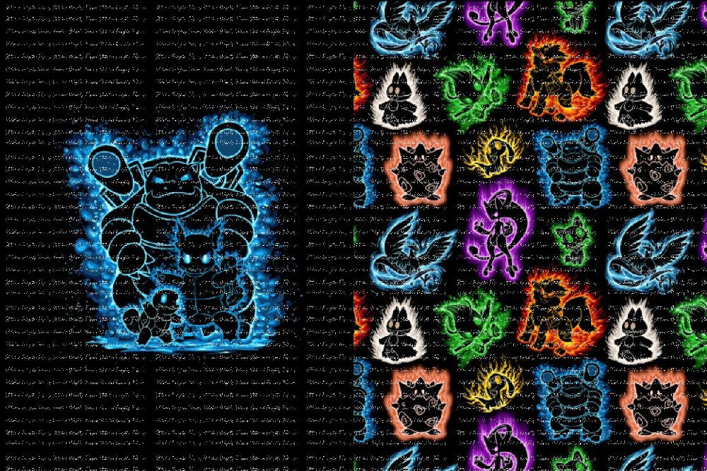 Poke Silhouettes Squirtle Evolutions Blanket Panels