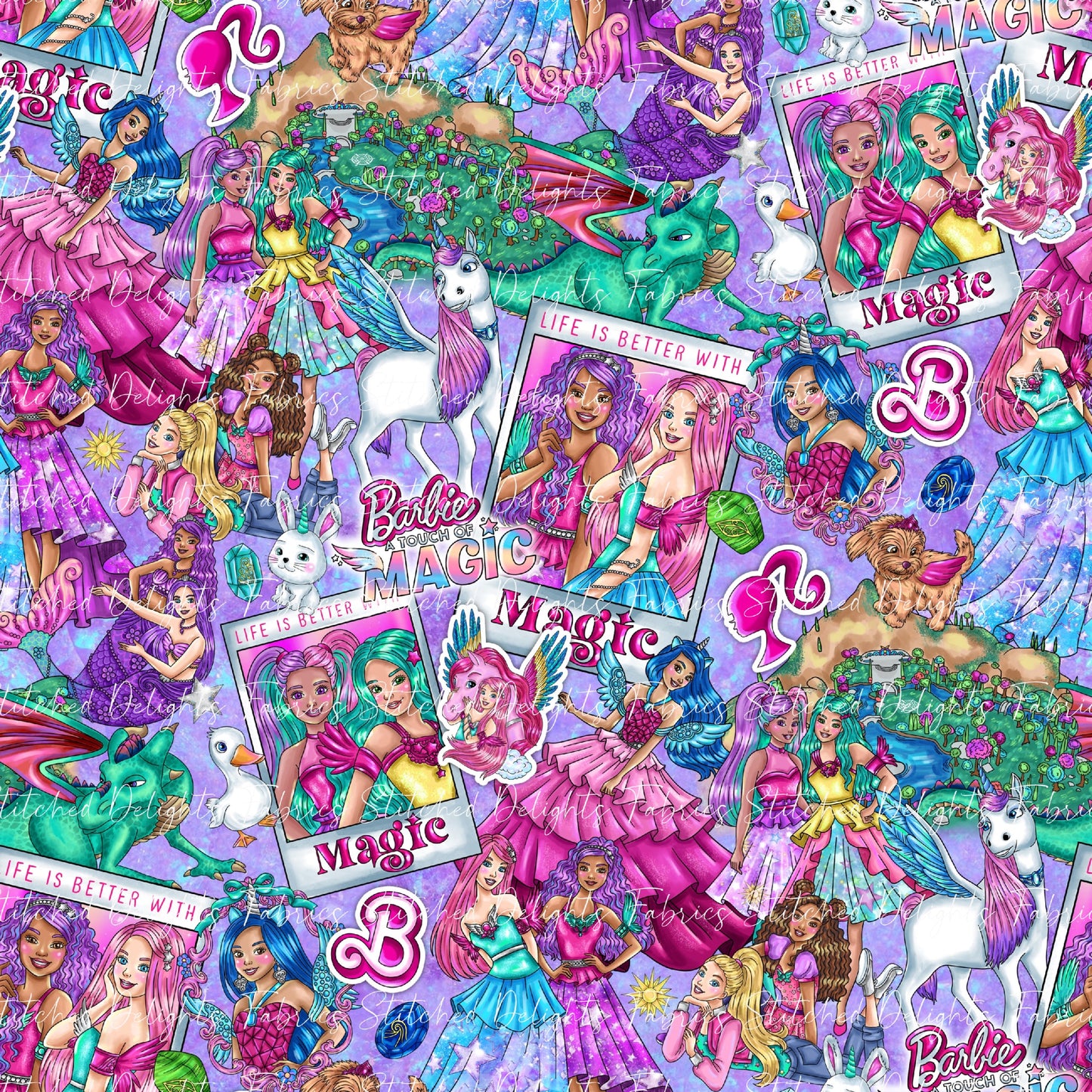 Barbie's Magical Touch Polaroids Purple Haze