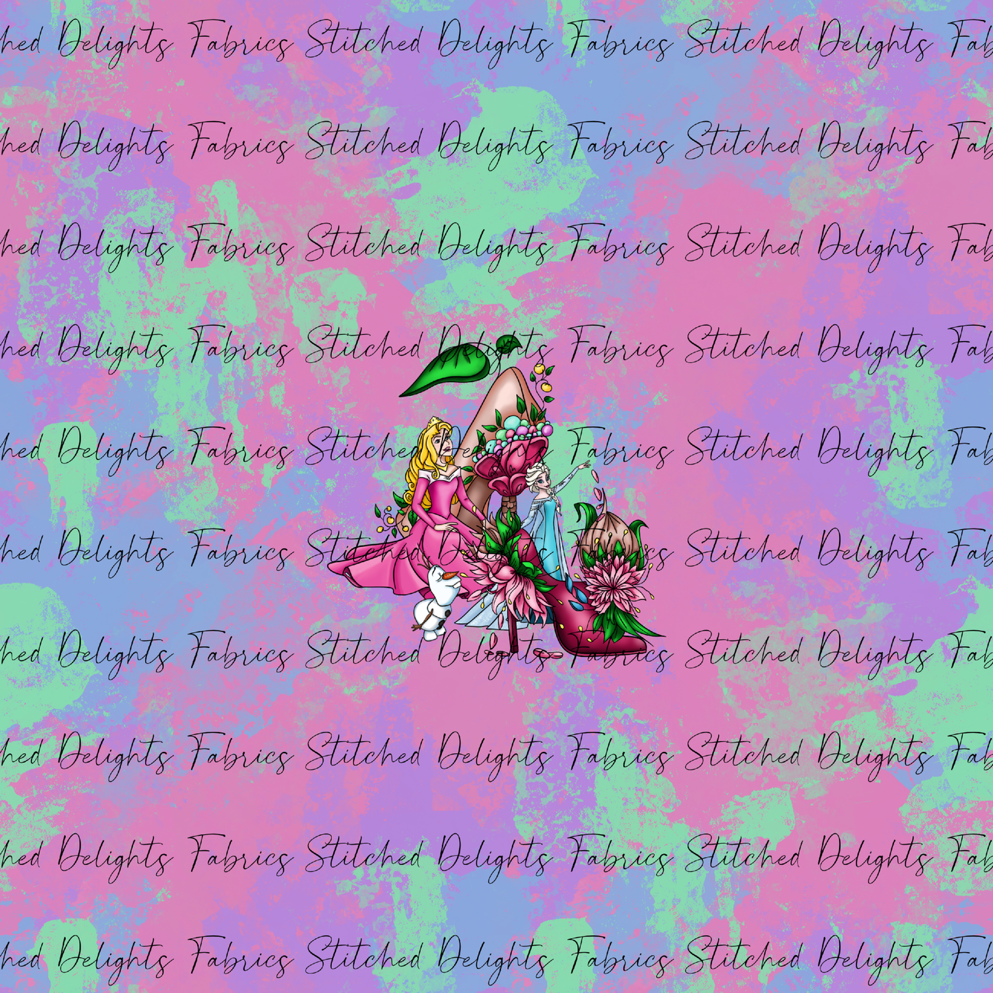 Princess Heels Light Paint Splats Aurora & Elsa Panel