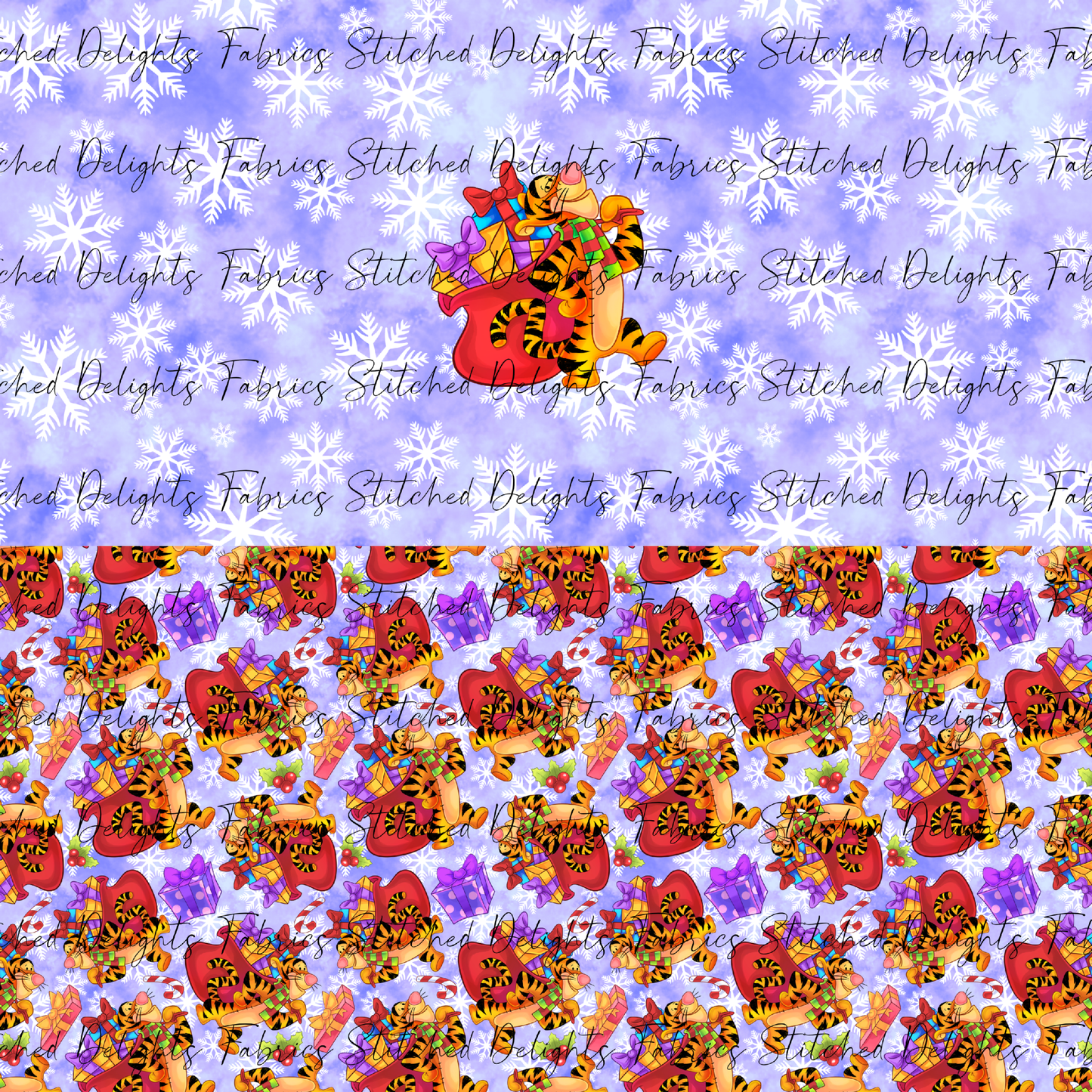 Pooh's Winter Wonderland Tigger Purple Undie Panels