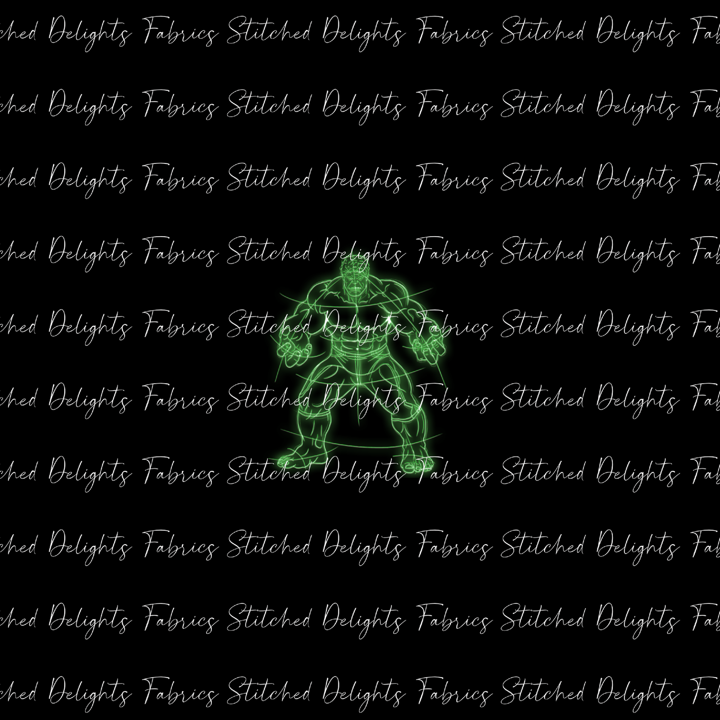 Neon Superheroes Hulk Panel