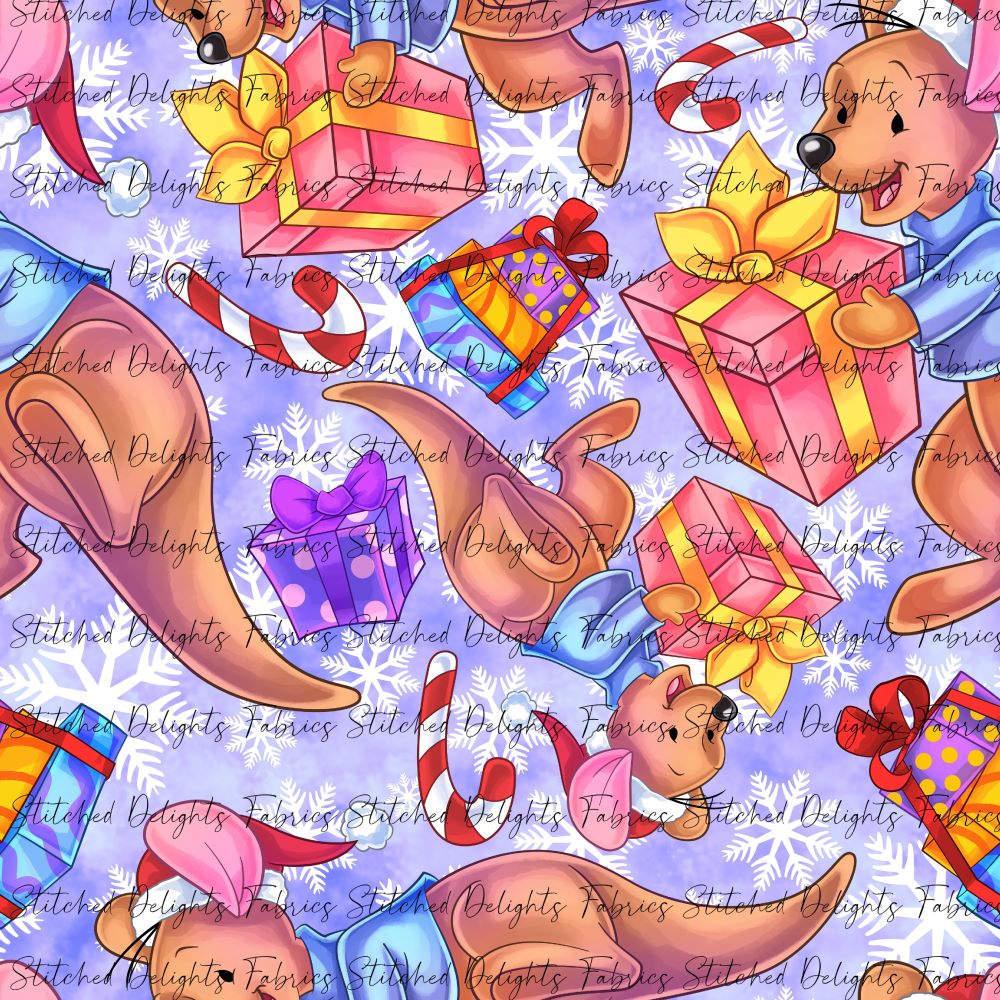 Pooh's Winter Wonderland Roo Purple