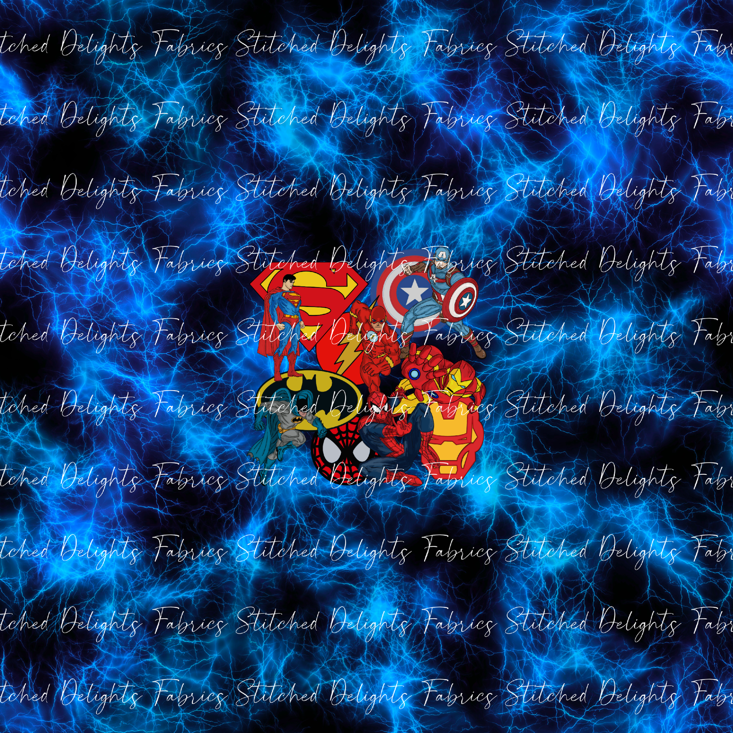 Superheroes Lightning Panel