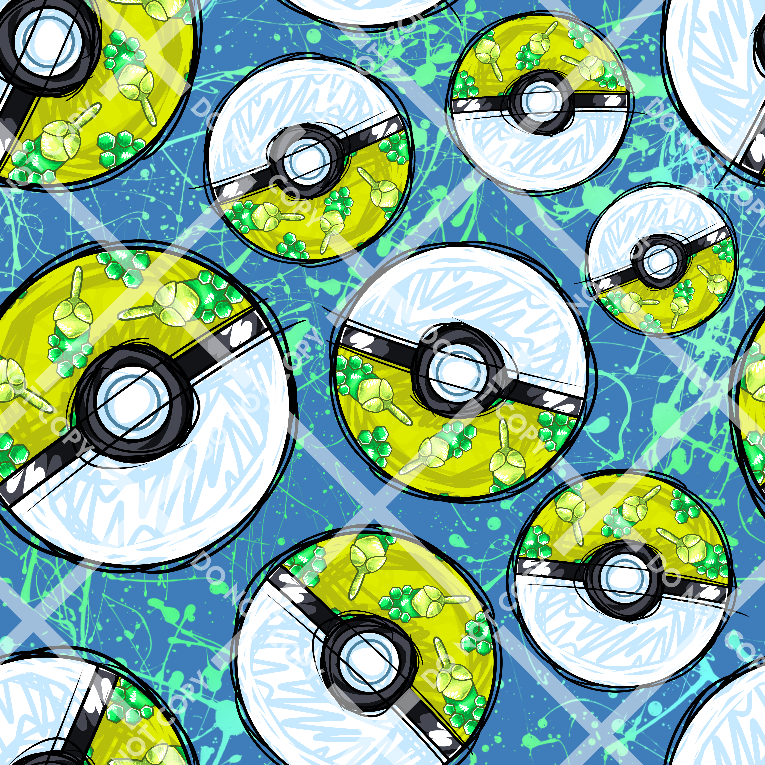 Poke Dogs Grass Poke Balls
