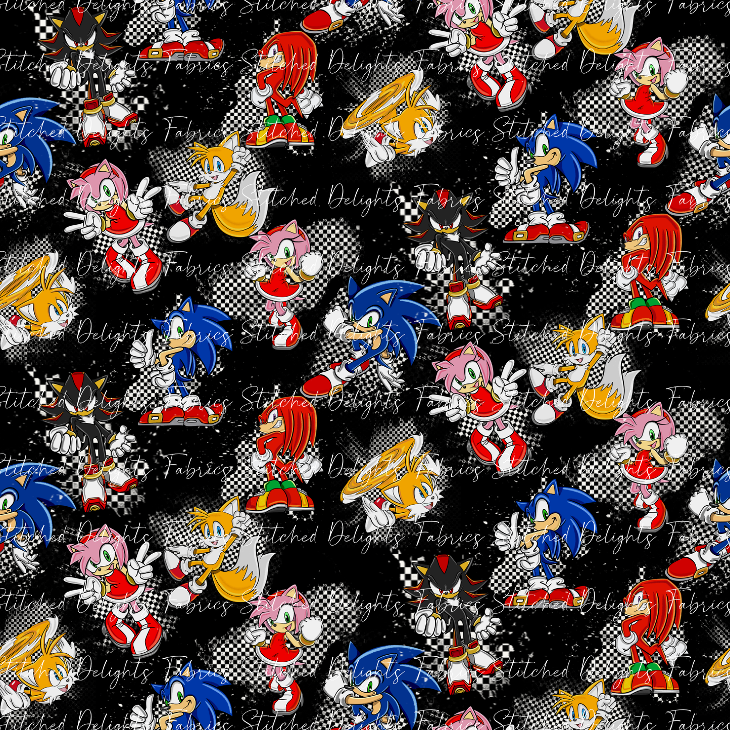 Sonic Rings Checkers Scattered