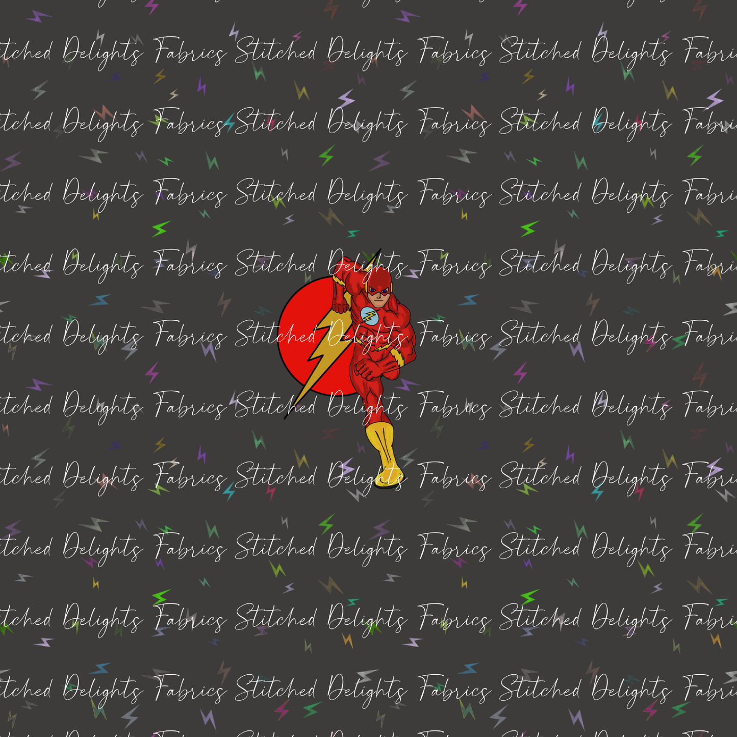 The Flash Lightning Bolts Panel