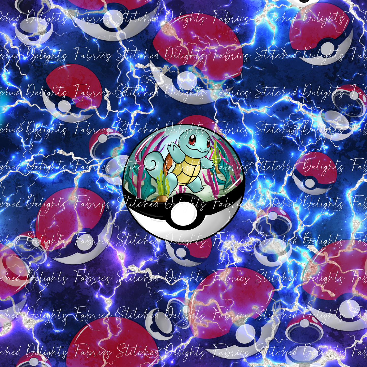 Poke Balls Habitats Squirtle Lightning Panel
