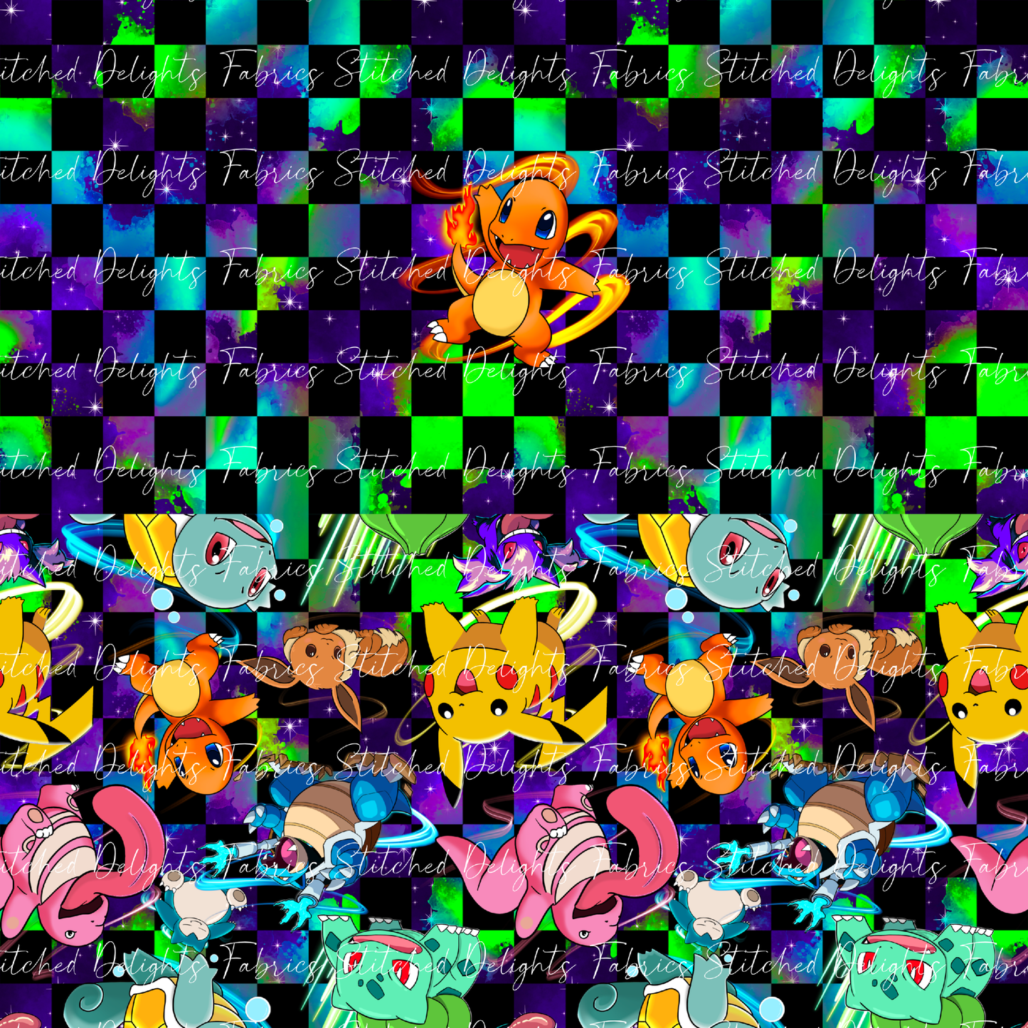 Galaxy Checks Charmander Undie Panels