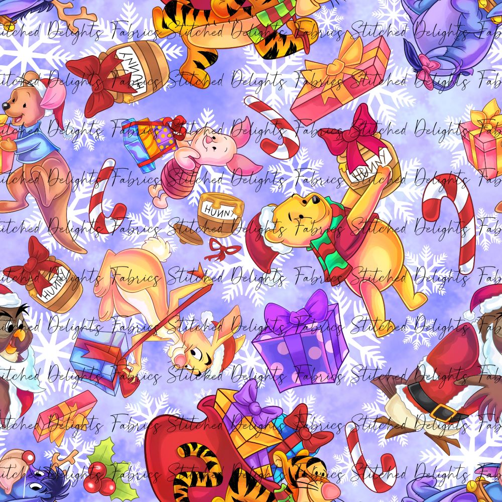 Pooh's Winter Wonderland Purple