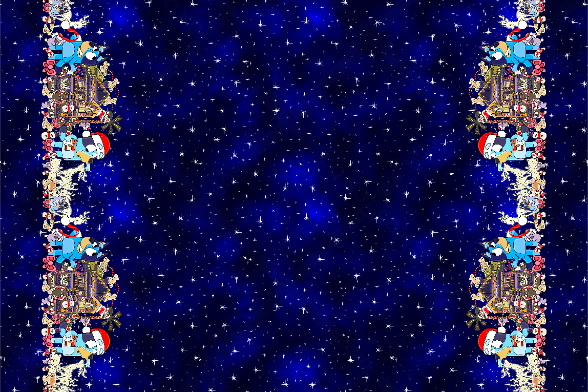 Aussie Christmas Night Double Border