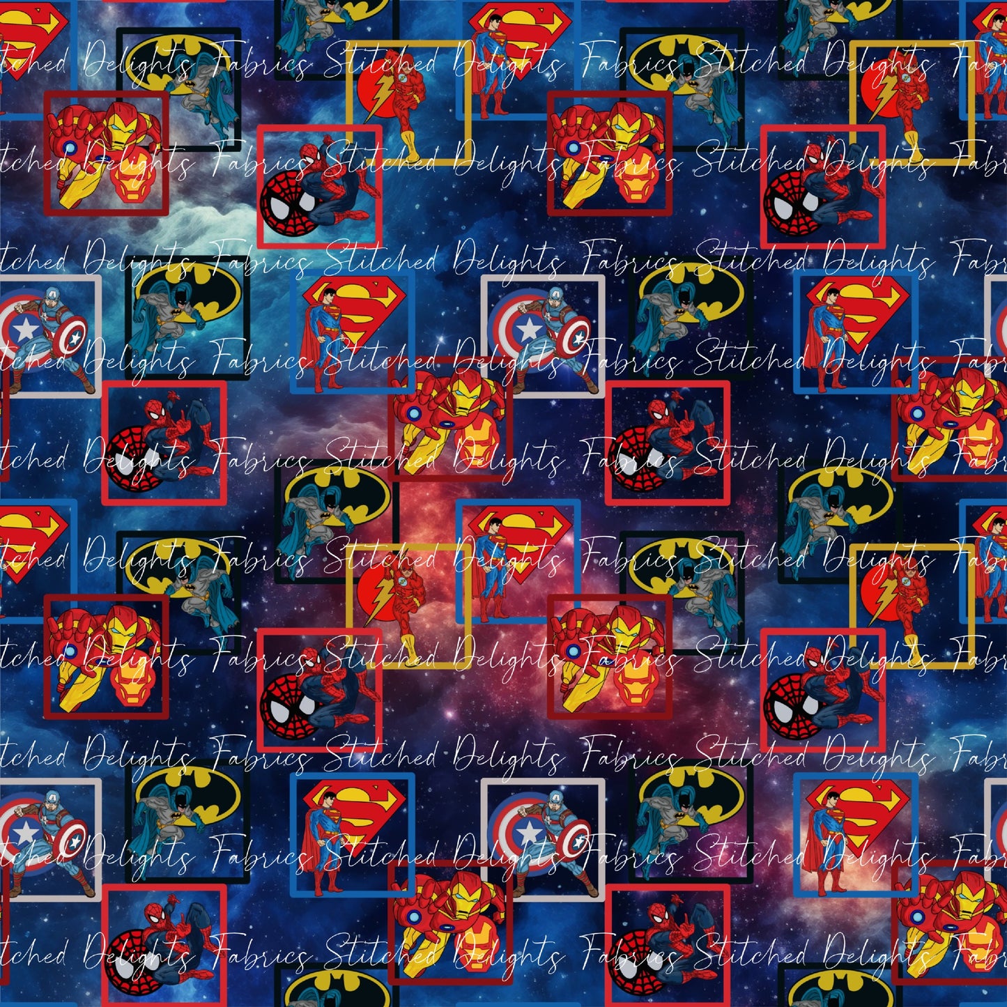 Super Heroes Blocks Nebula Galaxy