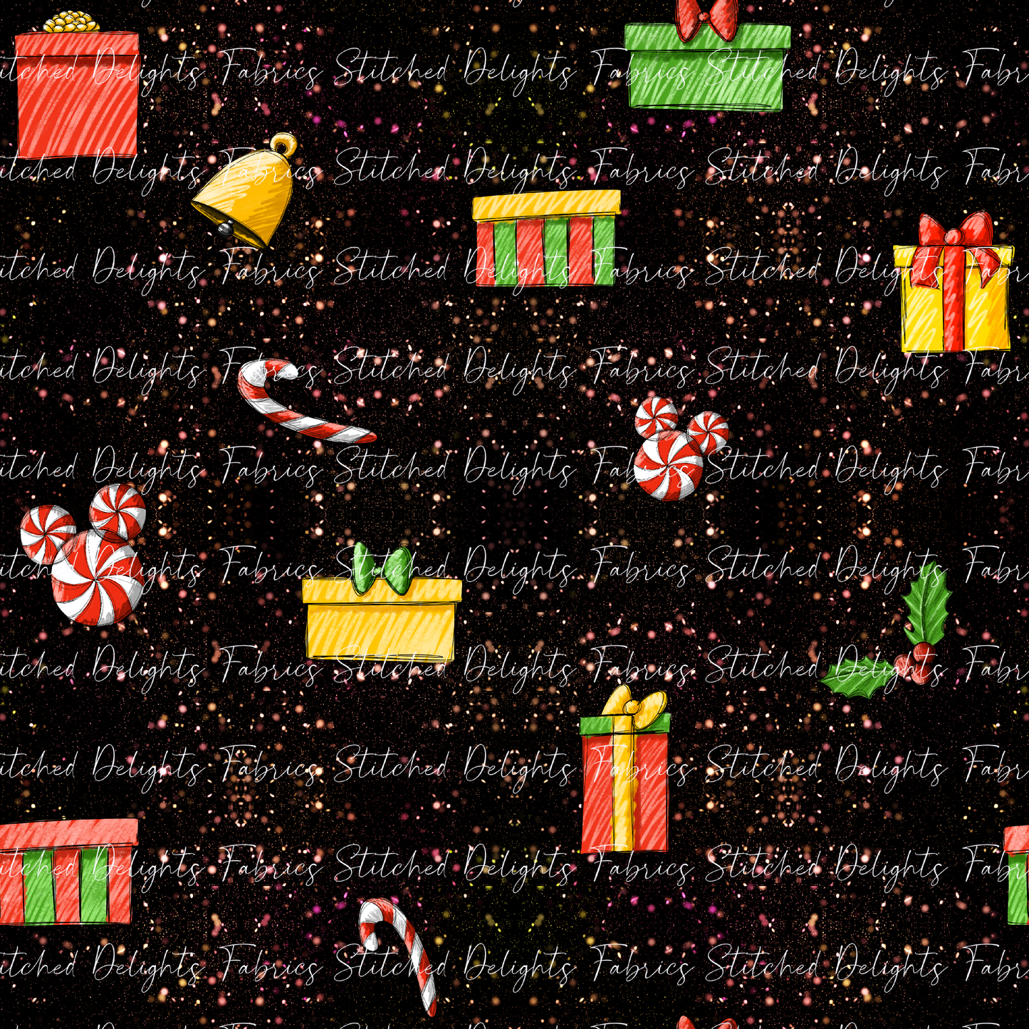 Sketchy Christmas Glitter Gifts Co-Ord