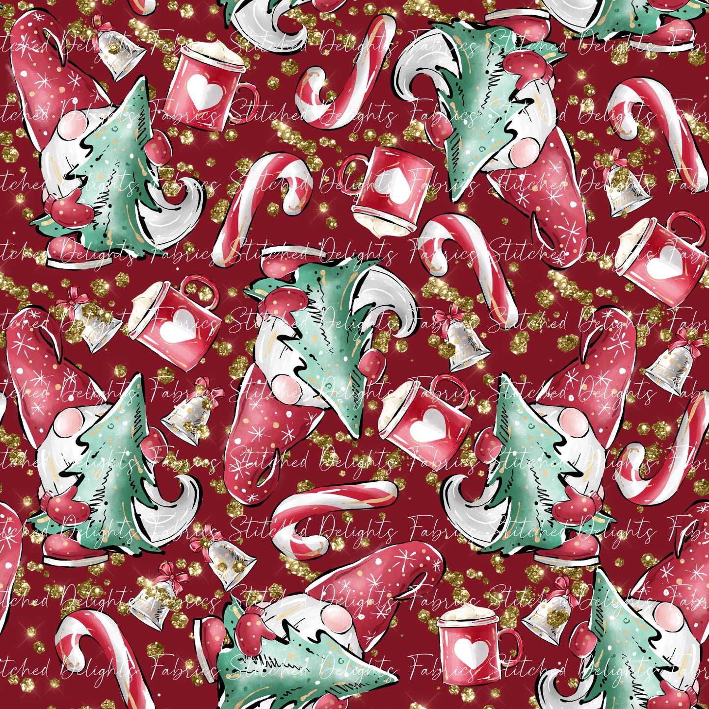 Christmas Gnomes Red