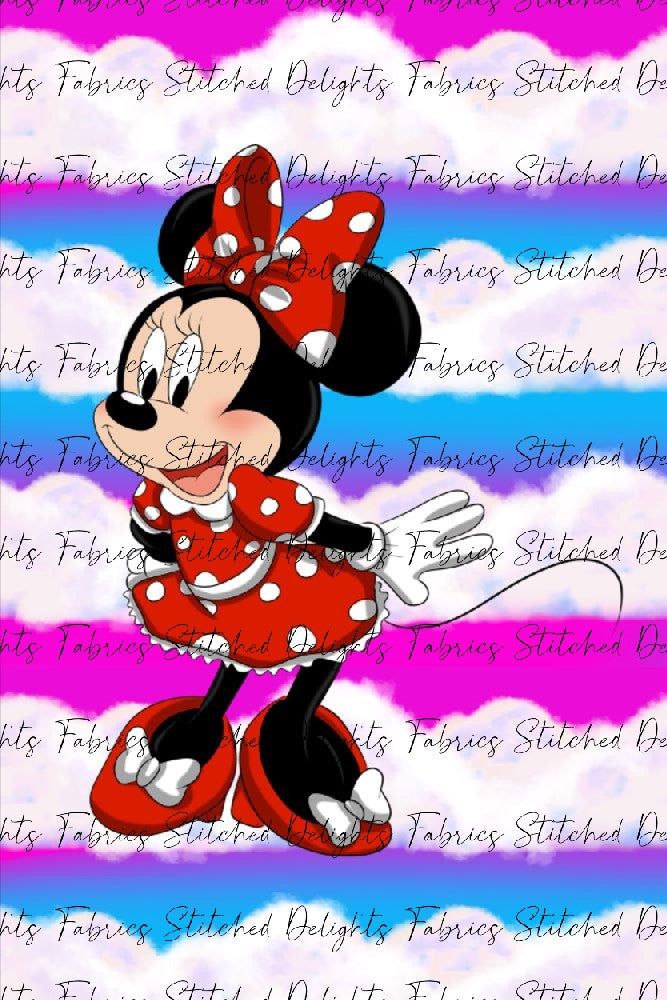 Modern Minnie Blanket Panels