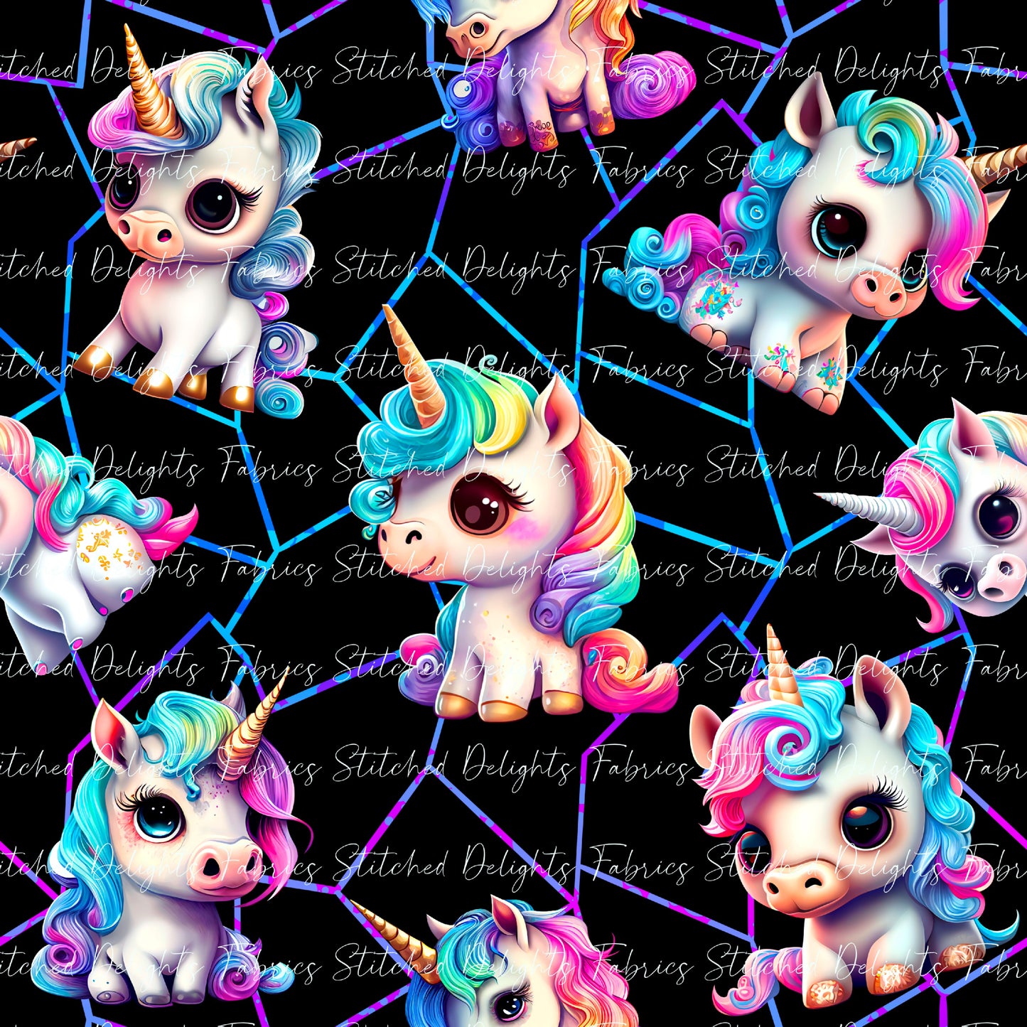 Sassy Unicorns Black