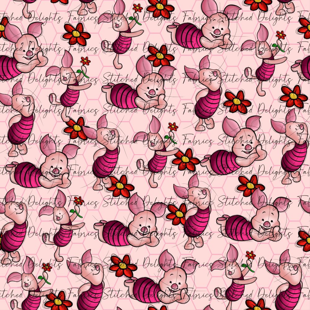 Piglet Hexagon Pink
