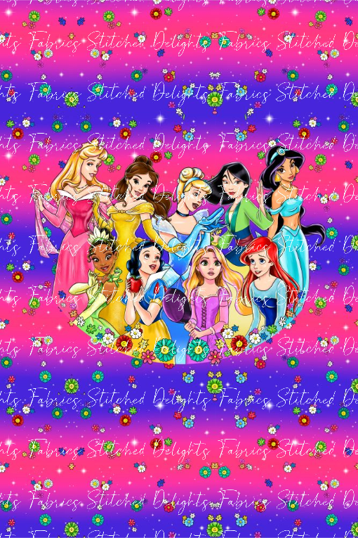 All Princesses Blanket Panels