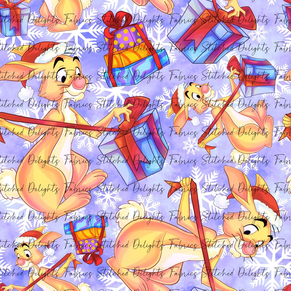 Pooh's Winter Wonderland Rabbit Purple