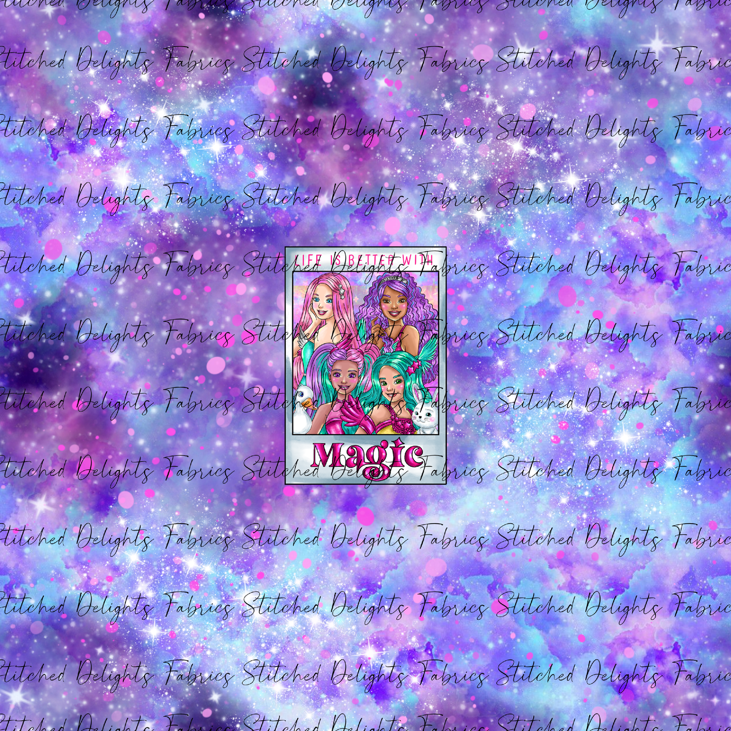 Barbie's Magical Touch Polaroids Mystic Sky Panel