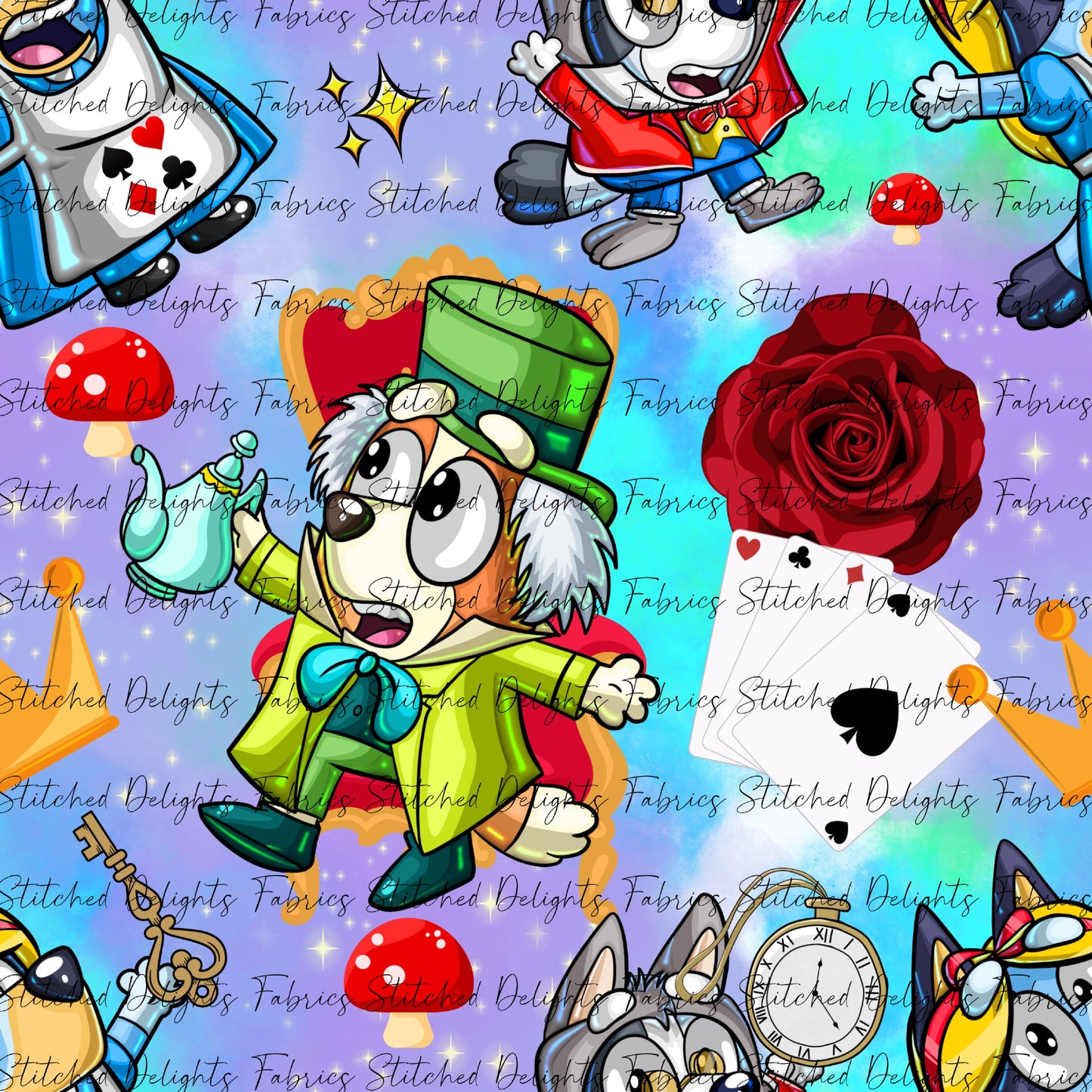 Pups Dress Ups Wonderland Colourful Splotches