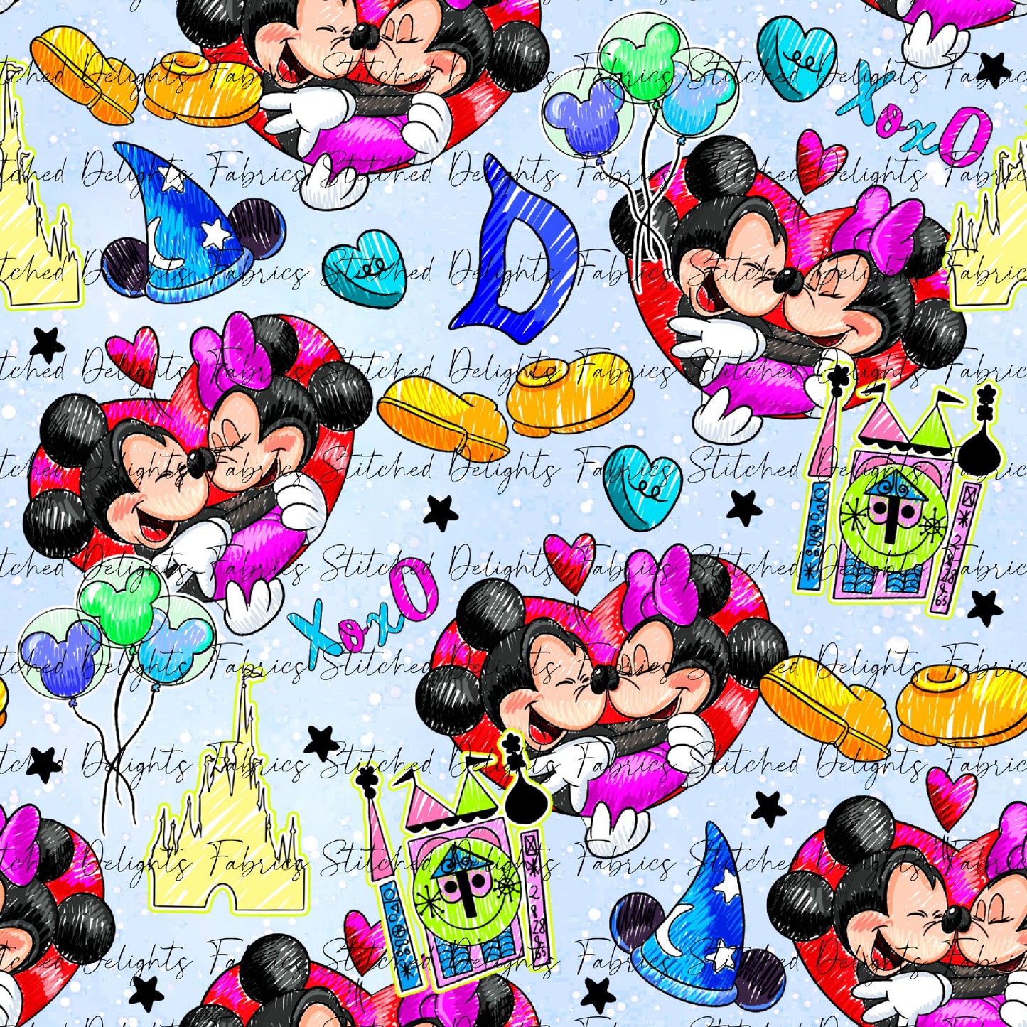 Minnie & Mickey Blue