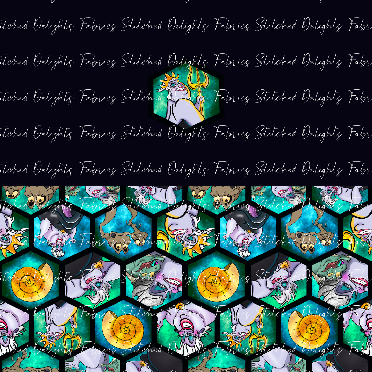 Hexy Sea Witch Black Trident Undie Panels