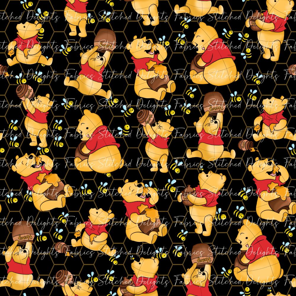 Pooh Black Hexagon