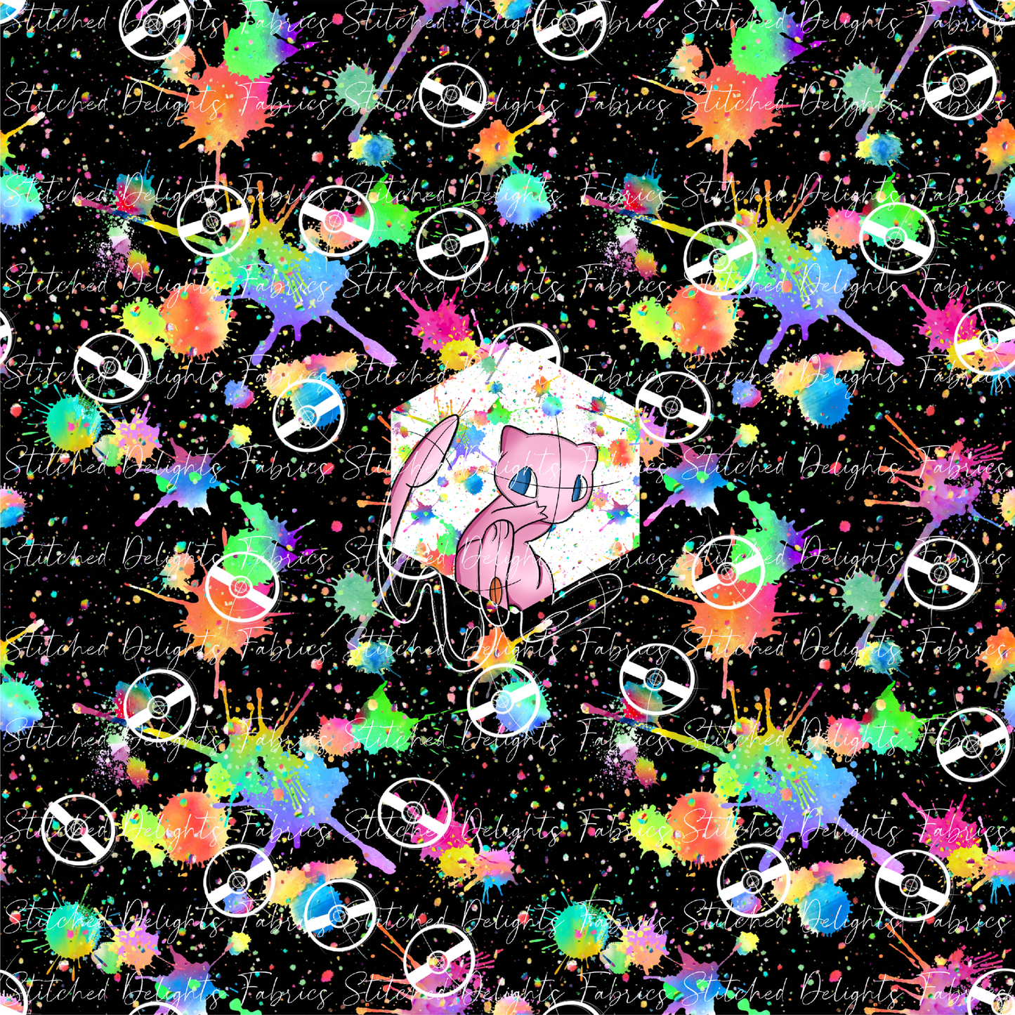 Black Rainbow Splat Mew Panel