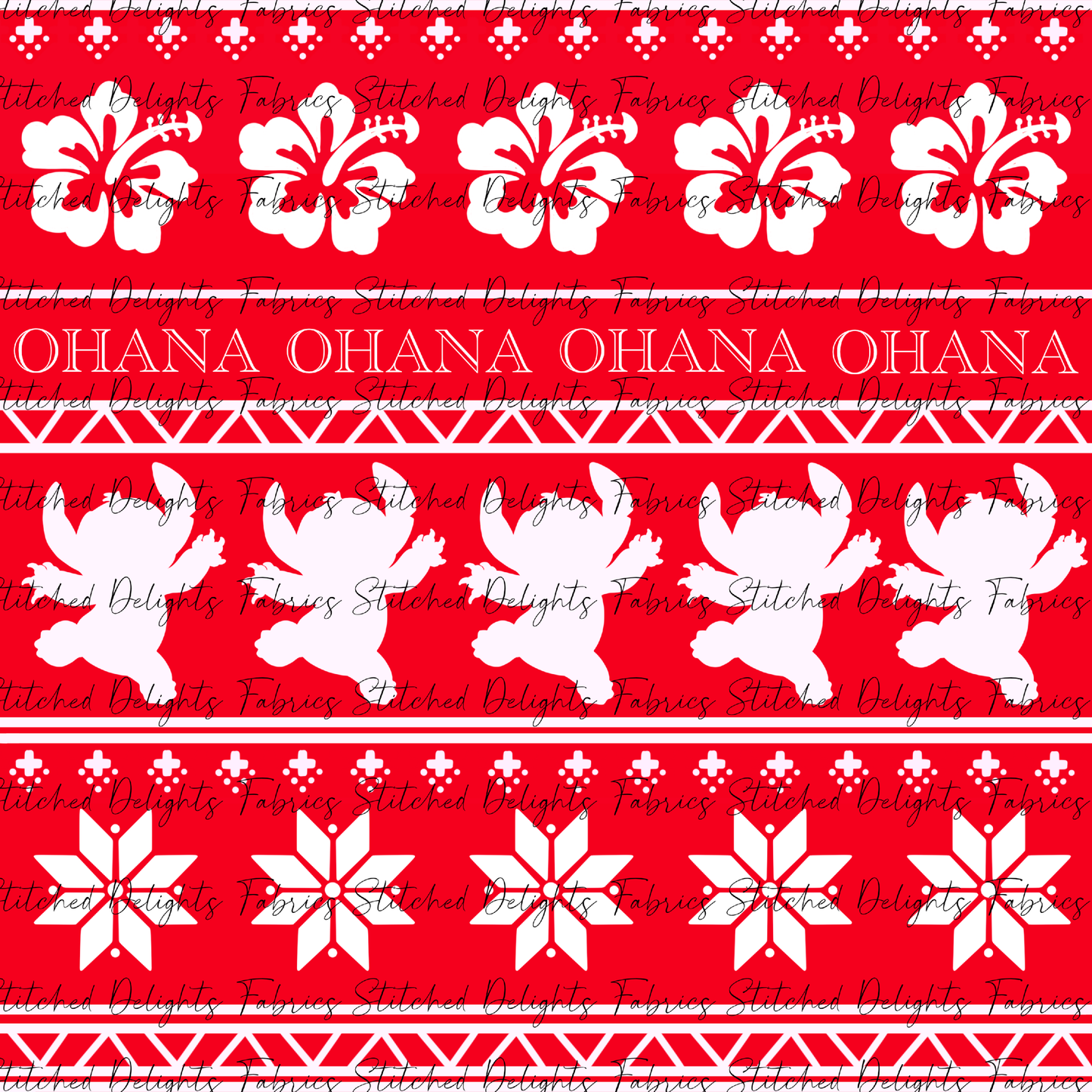Ohana Ugly Sweater Red