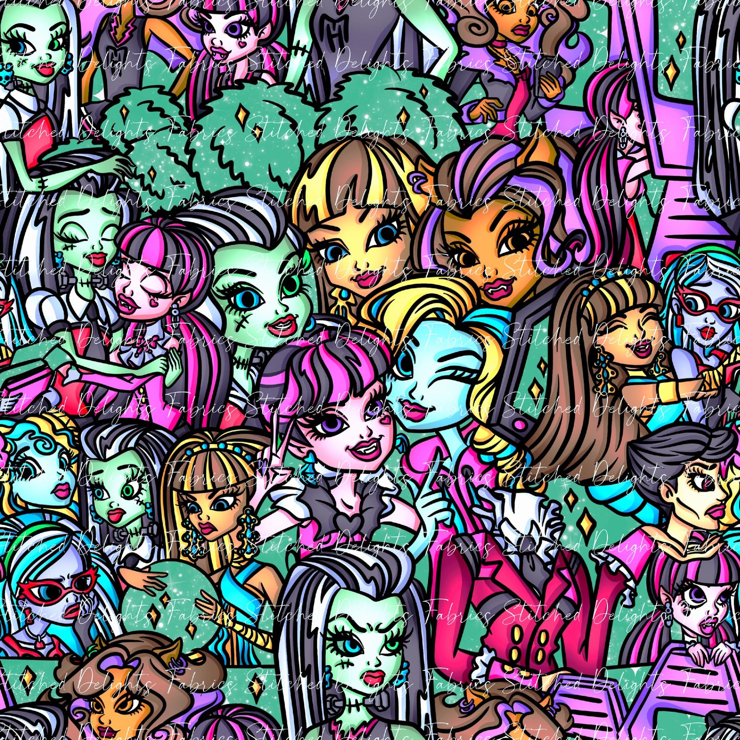 Monster High Stacked Mint Shimmer