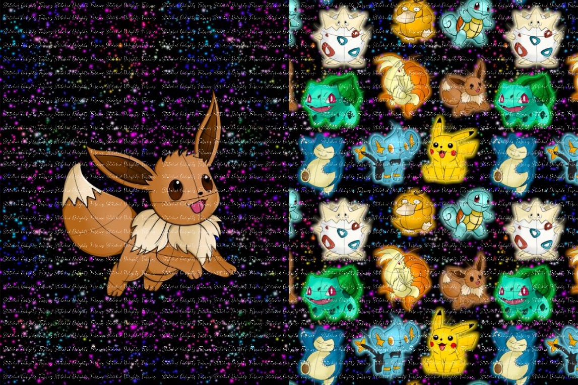 Bright & Shiny Eevee Blanket Panels