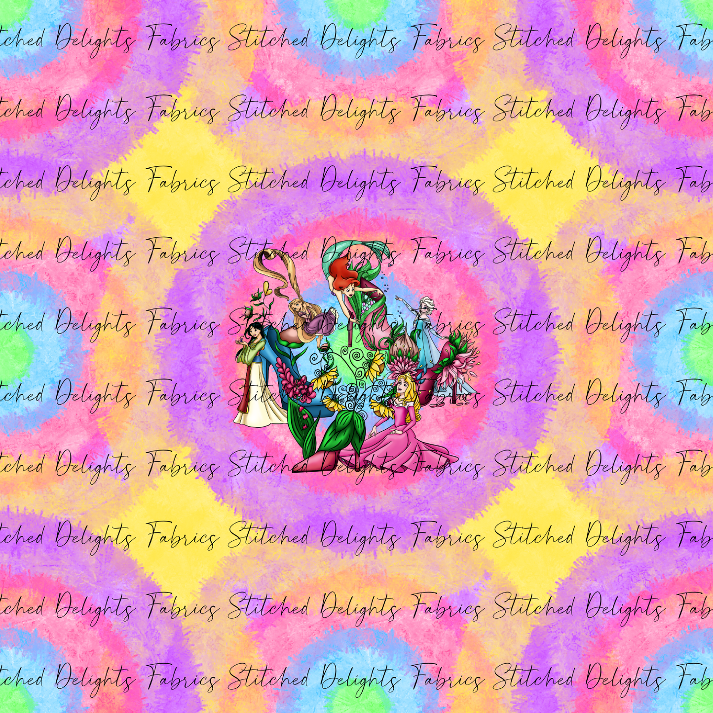 Princess Heels Tie Dye Princesses & Heels Panel