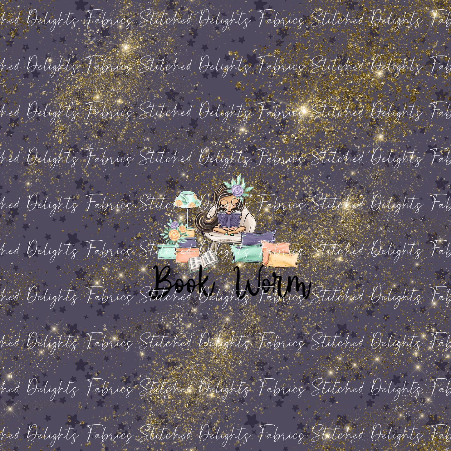 Book Worm Brunette Panel