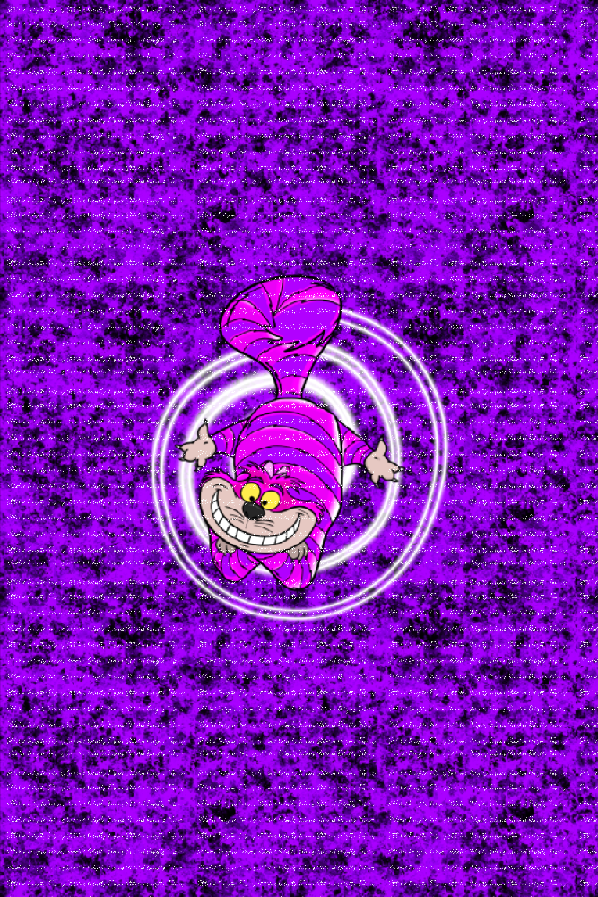 Down The Rabbit Hole Cat Purple Black Blanket Panels