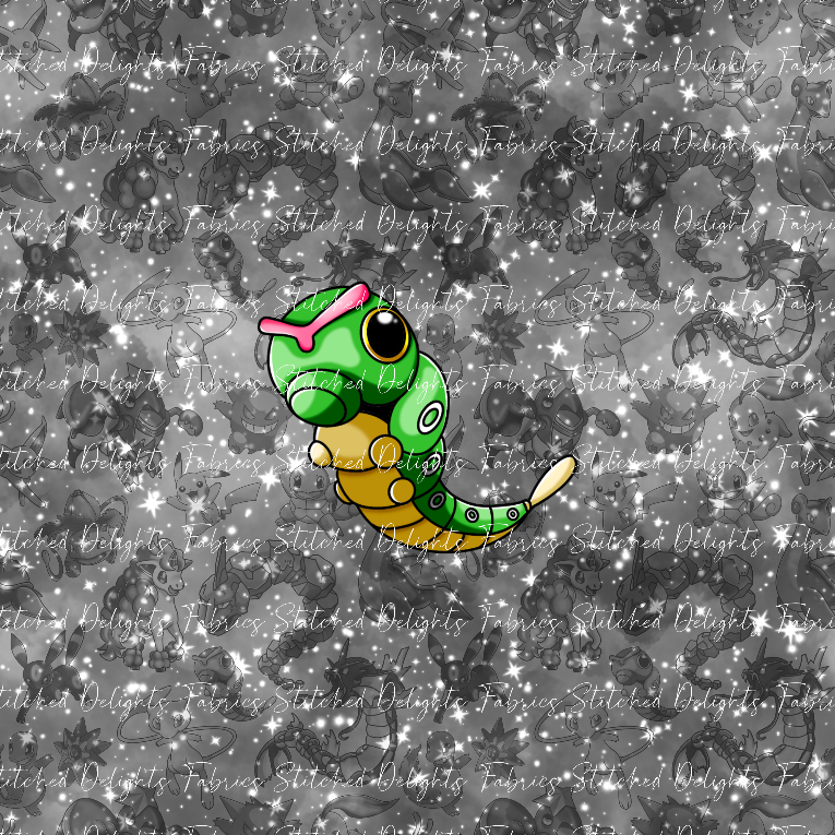 Playing Poke B&W Galaxy Caterpie Panel