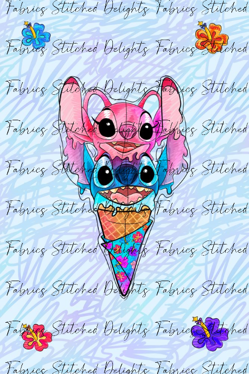 Alien Icecream Swirls Blanket Panels