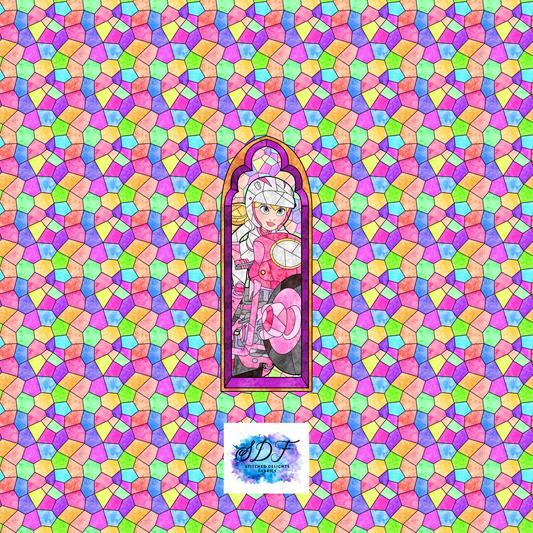 Peach Racing Rainbow Panel