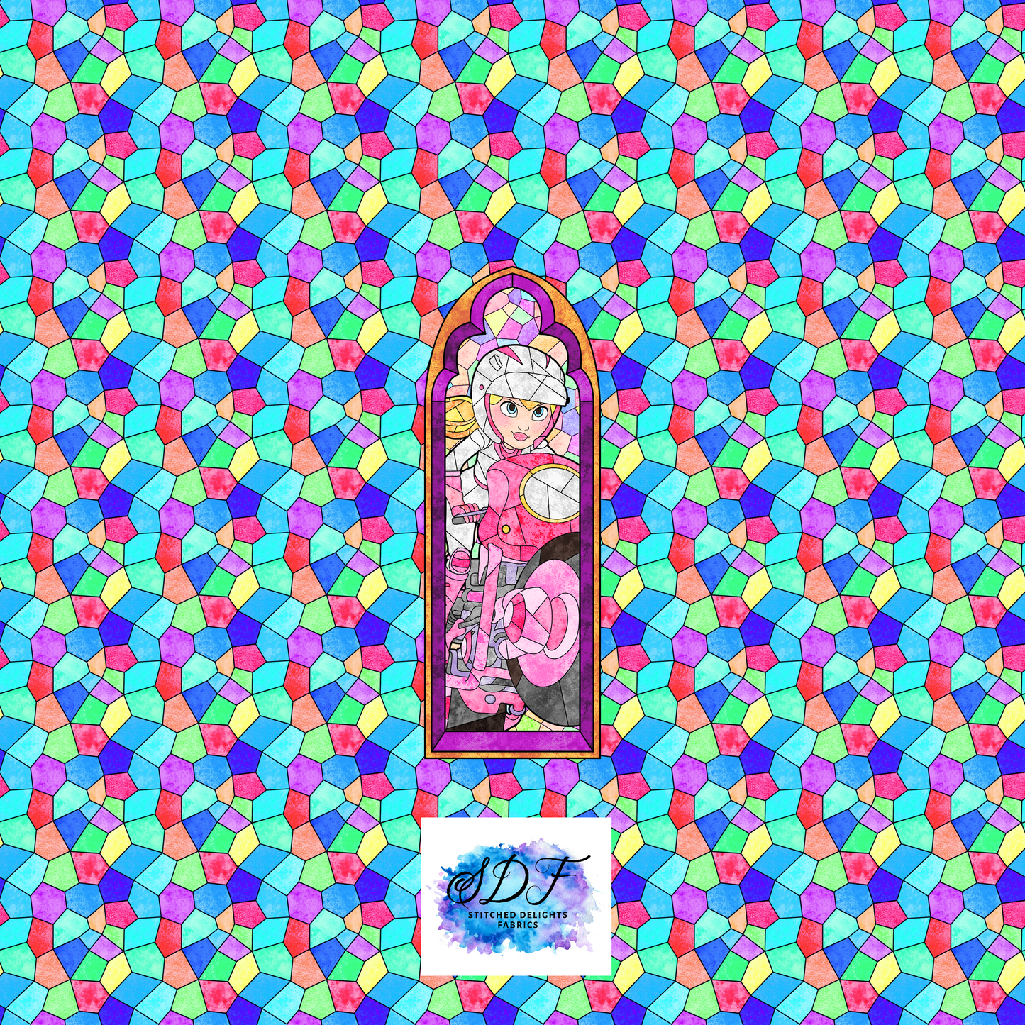 Peach Racing Blue Panel