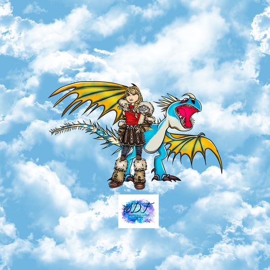 Astrid & Dragon Cloud Panel