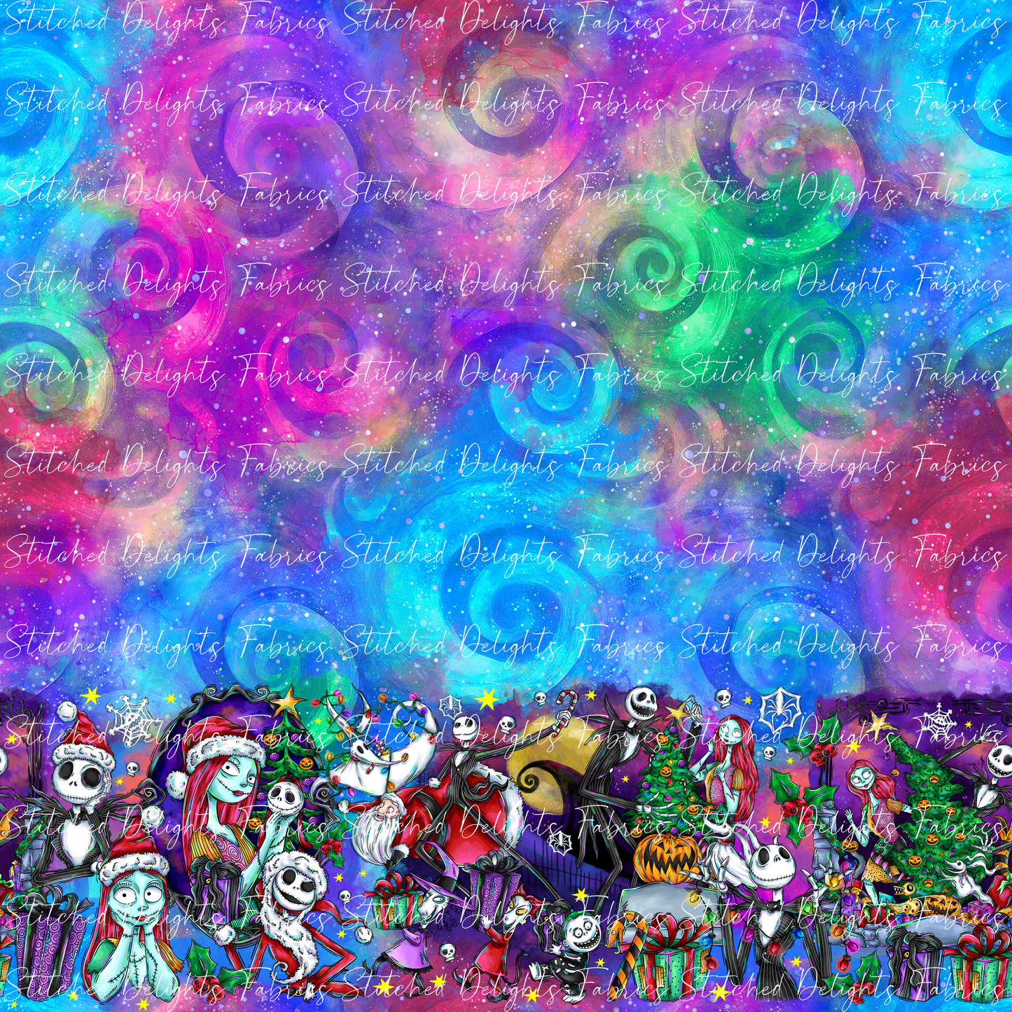 Nightmare Before Christmas Border Print Design 2