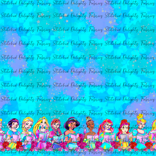 Princess Reading Border Print Design 1