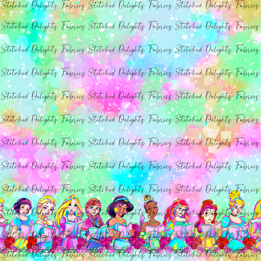 Princess Reading Border Print Design 2