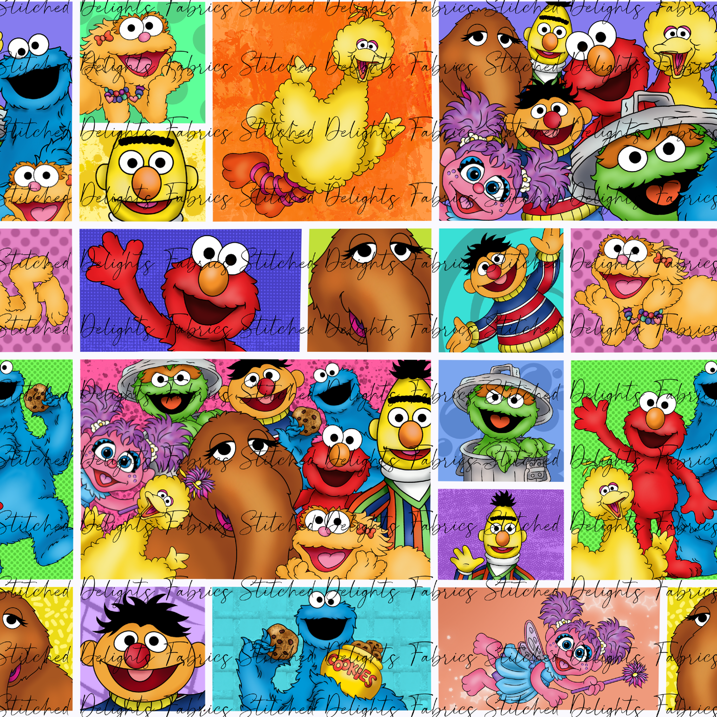 Sesame St Collage