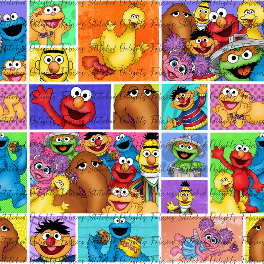 Sesame St Collage