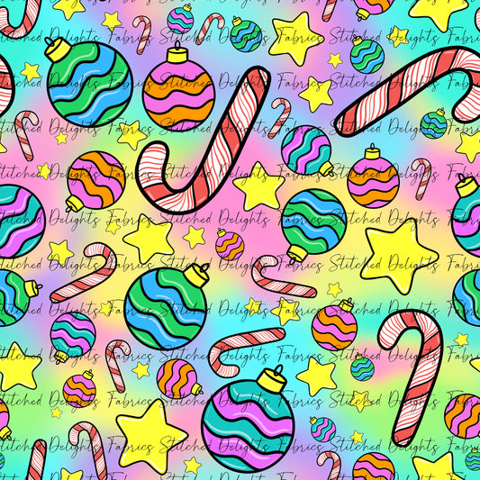 Blinky Christmas Rainbow Decorations