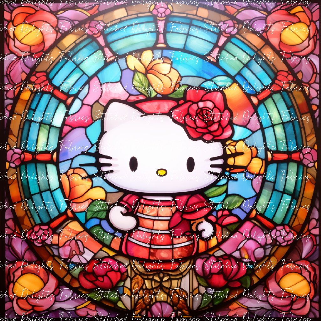 Stained Glass Kitty 5