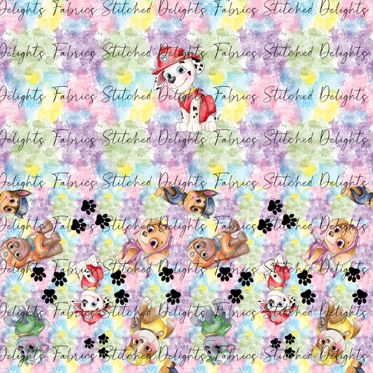 Watercolour Paw Patrol Marshall Rainbow Undie Panel