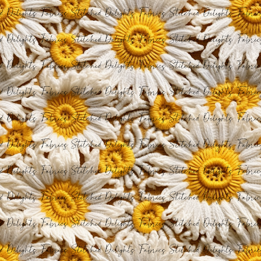 Yellow Daisy Embroidery